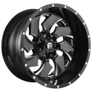 18x9 Fuel D574 Cleaver Gloss Black & Milled Wheel 8x180 (20mm)