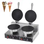 50-300°C 2400W Ice Cream Egg Waffle Cone Maker Machine Electric Stainless Steel
