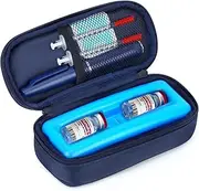 YOUSHARES Insulin Vial Cooler Travel Case, Diabetes Medication Travel Case for Supplies Keep Medicine Cool, Diabetic Insulin Vial Carrying Case with Re-Freezable Ice Brick (NavyBlue)