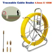 4.5mm 100M Traceable Cable Rodder Rod Reel Copper trace Wire Telstra NBN Tool