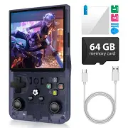 R36 Max Retro Handheld Game Console Video Game Console with 64G Built-in 1800...