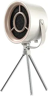 Portable Range Hood,Kitchen Extractor Desktop Fan with 3 Speed, Exhaust Fan with Tripod and 2 Filters，Detachable Easy to Clean,Cooker Hood for Home Camping RV BBQ, Hot Pot White