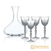 在飛比找momo購物網優惠-【Nachtmann】德國美杯 醒酒器+紅酒杯5件組(超值優