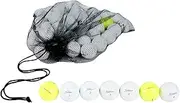 [Clean Green Golf Balls] 48 Ball Pack Recycled and Used for Titleist AVX Brand Bulk Mix - AAA (3A) Good Condition Graded Ball - Includes Mesh Carrying Bag. Will Contain White and Yellow Balls
