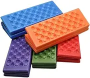 WOONEKY Folding Xpe Cushion Mat Lightweight Seat Pad for Camping Picnics and Parks Portable Double Sided Design Comfortable Honeycomb Texture Purple Color