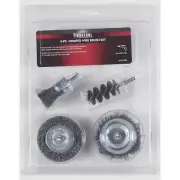 Ironton 4-piece Crimped Wire Brush Set (New; in packaging)