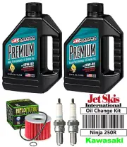 Premium Oil Change Kit For Kawasaki Ninja 250R Spark Plug Oil Filter (2008-2012)