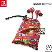 PowerA Wired Earbuds for Nintendo Switch, Mario Kart Motors