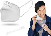 20 pcs face mask [White Color] with adjustable strap extender and 5 layers of protection.