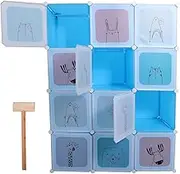 UKCOCO 1set Cartoon Cube Storage Organizer for Boy Girl Compartment Wardrobe Cabinet Space-Saving for Bedroom and Playroom Easy Assembly