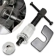 1 PC Car Disc Brake Caliper for Compressing Inner Pad, Durable Metal Heavy Duty Vehicle Brake Pad Spreader Tool, Universal Waterproof Automotive Air Brake Adjustment Assembly (Silver)