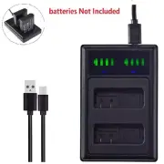 Dual EN-EL14 Battery Charger For Nikon D3100 D3200 D3300 D5100 D5200 D5300 P7800