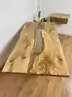 Epoxy Resin Table, Walnut Coffee Table, Live Edge Coffee Table, Wood Coffee Slab