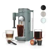 Ninja Sage Green Single Serve Coffee Maker Brew Pods Grounds 56 oz Frother