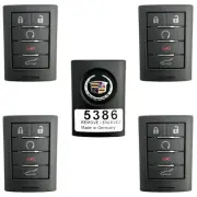 NON-US Locksmith Lot 5 OEM 10–15 Cadillac SRX 5B Smart KeyFobs Remote NBG009768T