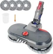 IZSOHHOME Mop Head Brush for Dys V11 V10 V8 V7 V15 Cordless Stick Vacuum Cleaner,Mopping Machine,with Washable Mop Pads,Water Cup,Hardwood Floor Cleaner Attachment,Mopping Machine