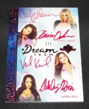 2017 Benchwarmer Dreamgirls DREAM TEAM Quad Auto 1/1 CARLY Hiromi VAL KEIL Doris
