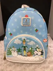 NEW LOUNGEFLY Elf Buddy & Friends Mini Backpack w/ Mini Snowballs - NWT