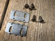 BIKE BICYCLE PEDALS TOE CLIPS REFLECTOR PLATES TOECLIPS HARDWARE PLATES PEDAL