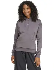 [Adidas] Essentials Small Logo Feel Cozy Hoodie in Grey