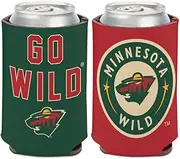 Fanatics NHL Minnesota Wild GO Can Cooler 1-Pack 12 oz. (Foldable, 2-Sided Design)