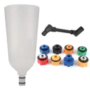 No-Spill Coolant Funnel Kit, Engine Oil Funnel Adaptor Filling Set, 10Pcs Spill