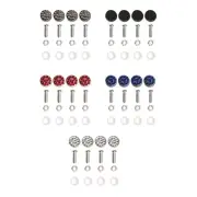Decorative License Plate Frame Hardware Fixing Screw Caps for Enhancing Look