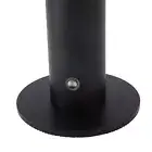 H (Black)Vase Table Lamp Battery Powered USB Rechargeable Cordless Dimmable