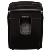 Fellowes MicroCut Shredder with Wastebasket Black