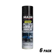 6 x Nulon Pro-Strength Multi-Purpose Lanolin Lubricant Spray Can 300GM MPLL300