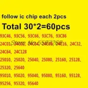 60pcs Car Cluster Eeprom IC Chip for BMW FEM BDC Passat BCM PSA BSI 93C46 93C66