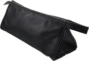 Hair Dryer Storage Bag Styling Tools Organizer Soft Pu Leather for Travel Easy to Carry Black Color