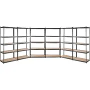 Steel Garage Shelving Warehouse Rack Pallet Storage - 6x1.5m