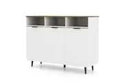 Giantex Sideboard Kitchen Storage Cabinet w/5-Position Adjustable Shelves Coffee Bar Cabinet Natural