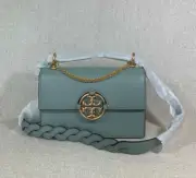 NWT Tory Burch Blue Celadon Miller Small Shoulder Bag $498