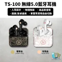 在飛比找蝦皮商城精選優惠-TS-100 無線藍牙耳機5.0 智能彈窗雙通藍芽耳機 tw