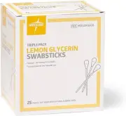 Medline- Lemon Glycerin SwabSticks | 10 Boxes = 750 pcs