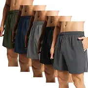 [GYM REVOLUTION] Men's Workout Athletic Quick Dry Shorts Running Training Short with Pockets