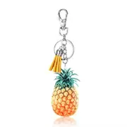 3Pcs Creative Gift Fruit Charm Series Tassel Keychain Bag Pendant Style:Pineapple