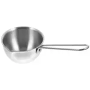 Stainless Steel Pouring Oil Pot Sauce Pan with Spout Saucepan Small