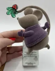 HOLIDAY MISTLETOE MOUSE WALLFLOWER PLUG NEW! Purple Sweater Bath & Body Works