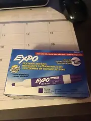 EXPO Dry Erase Marker Low Odor Chisel Tip Purple 80008