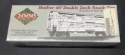 Proto 2000 40' Double Deck Stock Car #21393 Undecorated