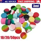 10/20/30/40/50X Silicone Containers Non-stick Wax Oil Jars Storage Lot Pot 3ml