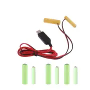 AA +AAA Eliminators,USB Power Supply 4pcs 1.5V Batteries Cable