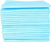 FONDOTIN 50pcs Pet Pee Mat Pet Pee Pad Pet Training Pads 50 Count Sky - Blue Color Dog Training Pads Puppy Pad Absorbent Pet Pads for Small Dogs Cats Non - Woven Sky-Blue Non-Woven Fabric