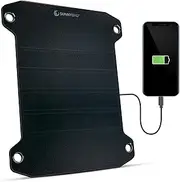 Leaf PRO | Premium Outdoor Solar Charger | 7.5 watt | Flexible Solar Panel Charger for Hiking and Camping | Light-Weight and Waterproof | Fits on Any Hiking Backpack | Incl. Fastening Gear