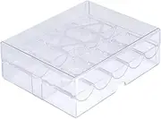 EHJRE Acrylic Chip Case Lightweight Transparent for Travel Family Party Game