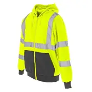 Cordova SJ401-2XL Cor-Brite Type R, Class III Lime Hooded Sweatshirt, 300...