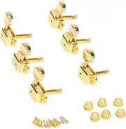 Generic 6 Guitar Pegs Shaft Plucker Gauge Tuning Cable Potentiometer Knob Guitars Tuner Machine Golden